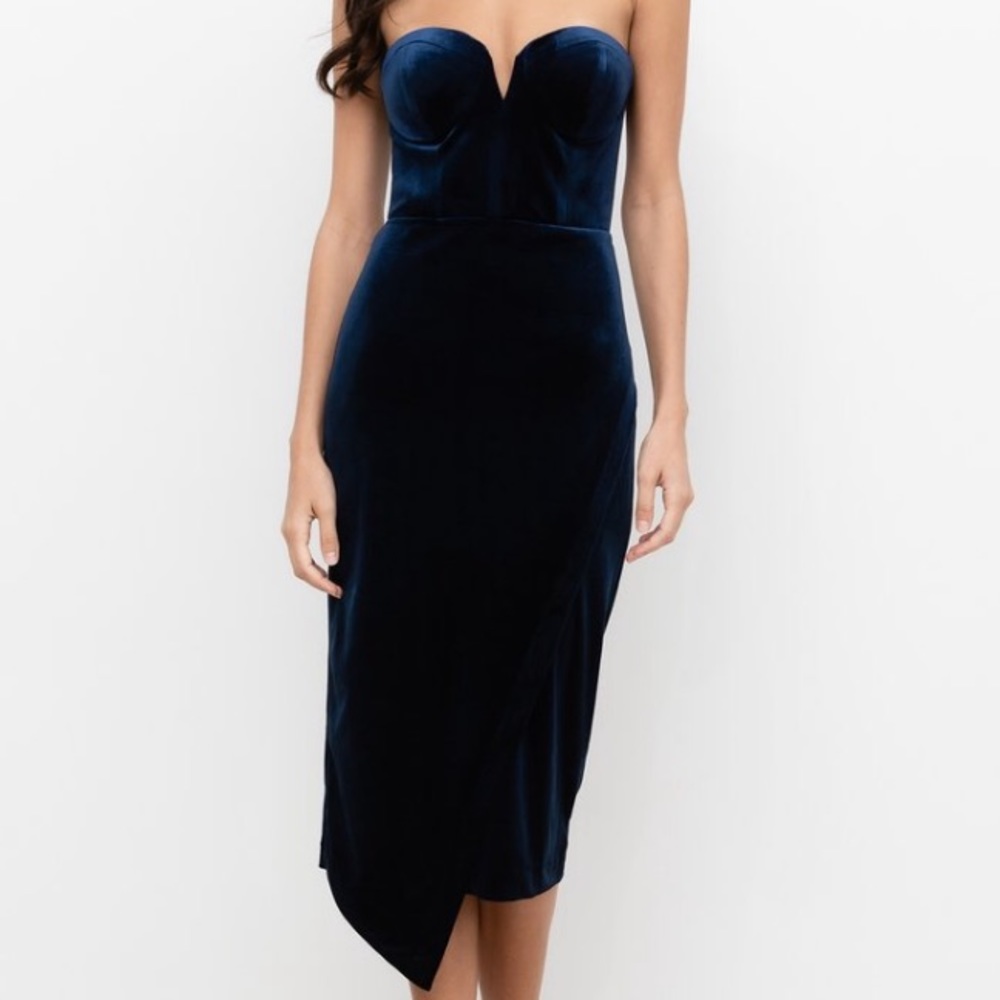 Yumi Kim Navy Velvet Dress